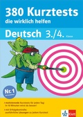 Cover: Klett 380 Kurztests, die wirklich helfen - Deutsch 3./4. Klasse - Klett