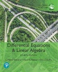 Cover: Differential Equations and Linear Algebra, Global Edition - Pearson Education Limited