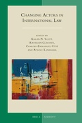 Cover: Changing Actors in International Law - Martinus Nijhoff
