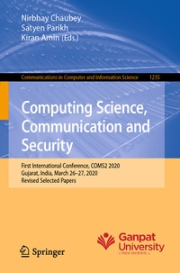 Enlarge image Cover: Computing Science, Communication and Security - Springer