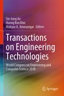 Cover: Transactions on Engineering Technologies - Springer