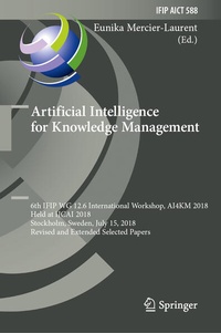 Enlarge image Cover: Artificial Intelligence for Knowledge Management - Springer