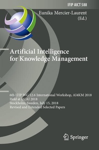 Enlarge image Cover: Artificial Intelligence for Knowledge Management - Springer