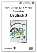 Cover: Keine L&uuml;cken durch Corona - Deutsch 3 (Grundschule) - Durchblicker Verlag
