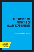 Cover: The Statistical Analysis of Quasi-Experiments - University of California Press