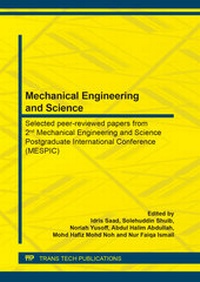 Enlarge image Cover: Mechanical Engineering and Science - Trans Tech Publications Ltd