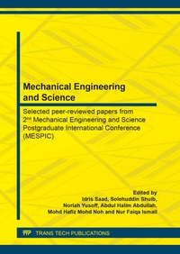 Enlarge image Cover: Mechanical Engineering and Science - Trans Tech Publications Ltd