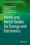 Cover: Metal and Metal Oxides for Energy and Electronics - Springer