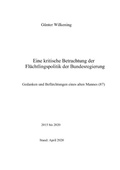 Cover: Eine kritische Betrachtung der Fl&uuml;chtlingspolitik der Bundesregierung - epubli