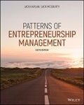 Cover: Patterns of Entrepreneurship Management - Wiley