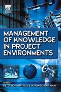 Cover: Management of Knowledge in Project Environments - Routledge