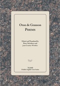 Cover: Oton de Granson, Poems - Medieval Institute Publications