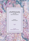 Cover: The Middle English Metrical Paraphrase of the Old Testament - Medieval Institute Publications