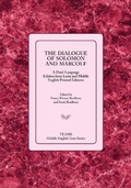 Cover: The Dialogue of Solomon and Marcolf - Medieval Institute Publications