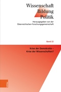 Cover: Krise der Demokratie - Krise der Wissenschaften? - B&ouml;hlau Wien