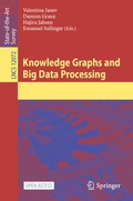 Cover: Knowledge Graphs and Big Data Processing - Springer