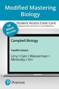 Cover: Modified Mastering Biology with Pearson Etext -- Access Card -- For Campbell Biology (18-Weeks) - Pearson