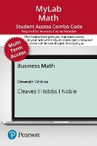 Enlarge image Cover: Mylab Math with Pearson Etext -- Combo Access Card -- For Business Math (24 Months) - Pearson