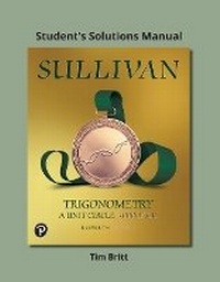 Abbildung von: Student's Solutions Manual for Trigonometry - Pearson