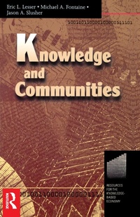 Enlarge image Cover: Knowledge and Communities - Routledge
