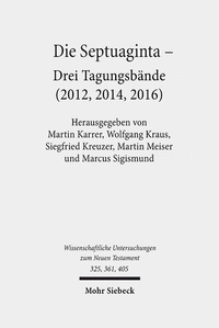Abbildung von: Die Septuaginta - Mohr Siebeck