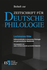 Abbildung von: Lachmanns Erbe - Erich Schmidt Verlag