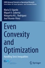 Cover: Even Convexity and Optimization - Springer