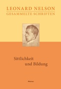 Cover: Sittlichkeit und Bildung - Meiner