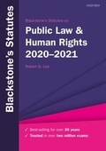 Cover: Blackstone's Statutes on Public Law & Human Rights 2020-2021 - Oxford University Press