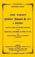 Cover: Wisden Cricketers' Almanack 1877 - Wisden