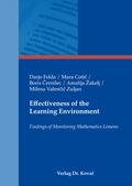 Cover: Effectiveness of the Learning Environment - Kovac, Dr. Verlag
