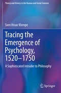 Cover: Tracing the Emergence of Psychology, 1520-1750 - Springer