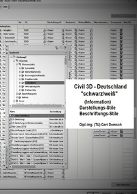 Abbildung von: Cvil 3D Deutschland / Civil 3D-Deutschland, 2. Buch, "schwarz/weiß" (Information), Darstellungs-Stile, Beschriftungs-Stile - epubli