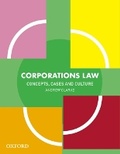 Cover: Corporations Law Textbook - OUP Australia and New Zealand