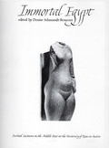 Cover: Immortal Egypt - Undena Publications,U.S.