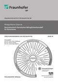 Cover: Raumakustisch-thermisches Behaglichkeitsmodell f&uuml;r B&uuml;ror&auml;ume - Fraunhofer Verlag