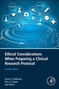 Cover: Ethical Considerations When Preparing a Clinical Research Protocol - Academic Press