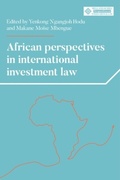 Cover: African Perspectives in International Investment Law - Manchester University Press