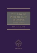Cover: The Law of Proprietary Estoppel - OUP eBook