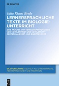 Cover: Lernersprachliche Texte im Biologieunterricht - De Gruyter Mouton