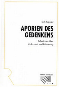 Abbildung von: Aporien des Gedenkens - Rombach Wissenschaft