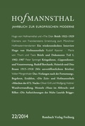 Cover: Hofmannsthal Jahrbuch zur Europ&auml;ischen Moderne - Rombach Wissenschaft