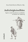Cover: Aufrichtigkeitseffekte - Rombach Wissenschaft