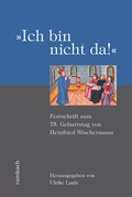 Cover: "Ich bin nicht da!" - Rombach Wissenschaft