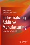 Cover: Industrializing Additive Manufacturing - Springer