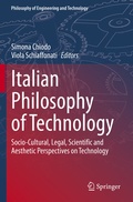 Cover: Italian Philosophy of Technology - Springer