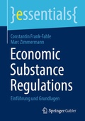 Cover: Economic Substance Regulations - Springer Gabler