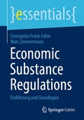 Cover: Economic Substance Regulations - Springer Gabler