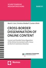Cover: Cross-Border Dissemination of Online Content - Nomos