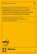 Bild: Integrit&auml;t und Compliance im Sport | Internationale Bez&uuml;ge des Sports und des Sportrechts | Schiedsrichter im Recht - Nomos
